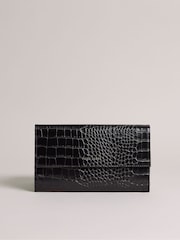 Ted Baker Black Travelz Passport Holder Travel Wallet - Image 1 of 4