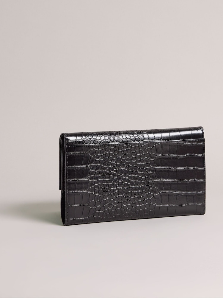 Ted Baker Black Travelz Passport Holder Travel Wallet - Image 2 of 4