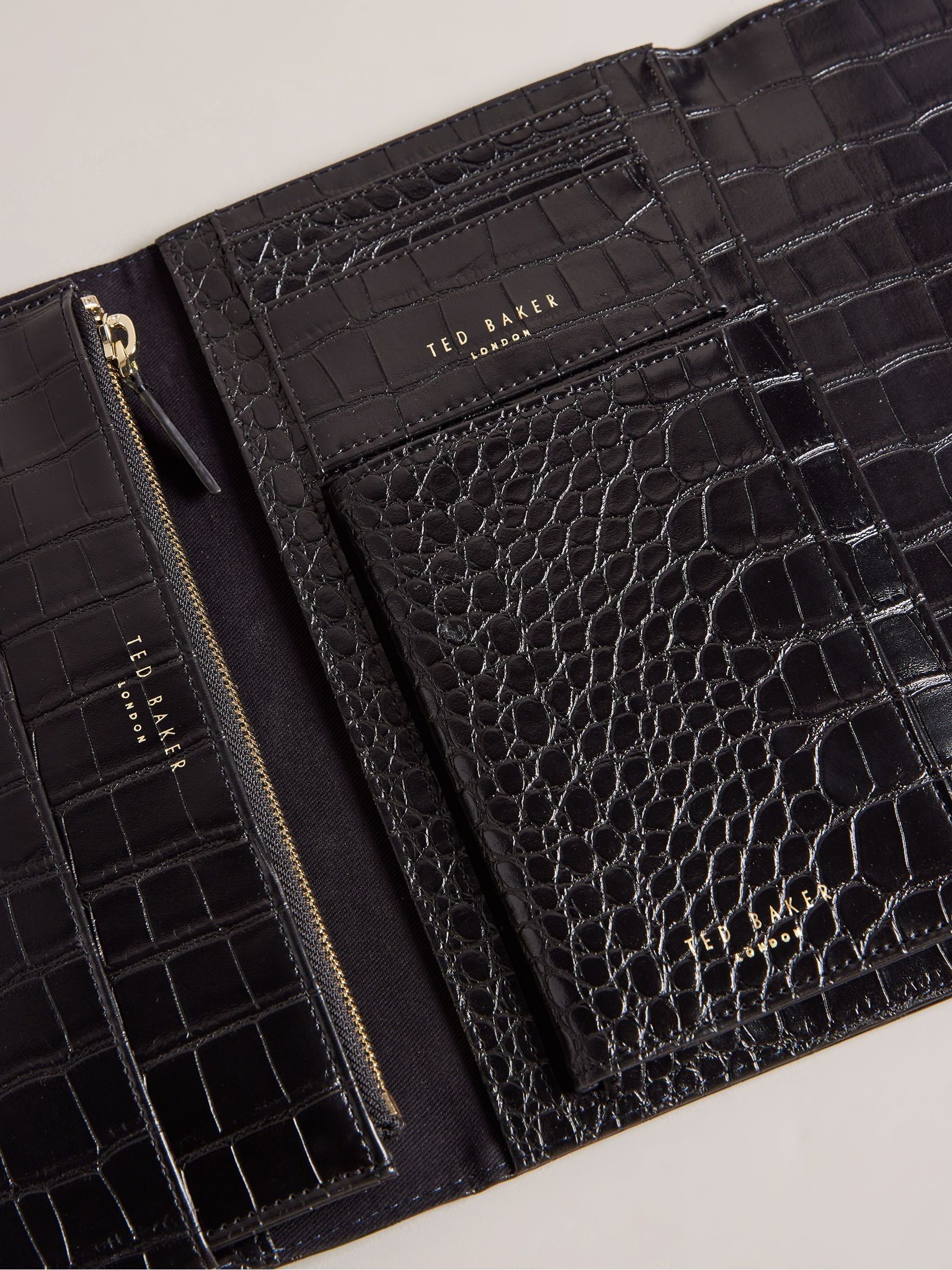 Buy Ted Baker Black Travelz Passport Holder Travel Wallet from Next Germany