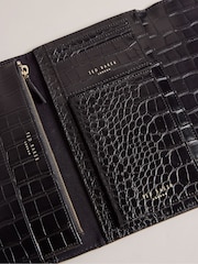 Ted Baker Black Travelz Passport Holder Travel Wallet - Image 4 of 4