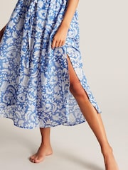 Joules Brooke Blue Dropped Shoulder Beach Dress - Image 4 of 7