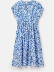 Joules Brooke Blue Dropped Shoulder Beach Dress - Image 7 of 7