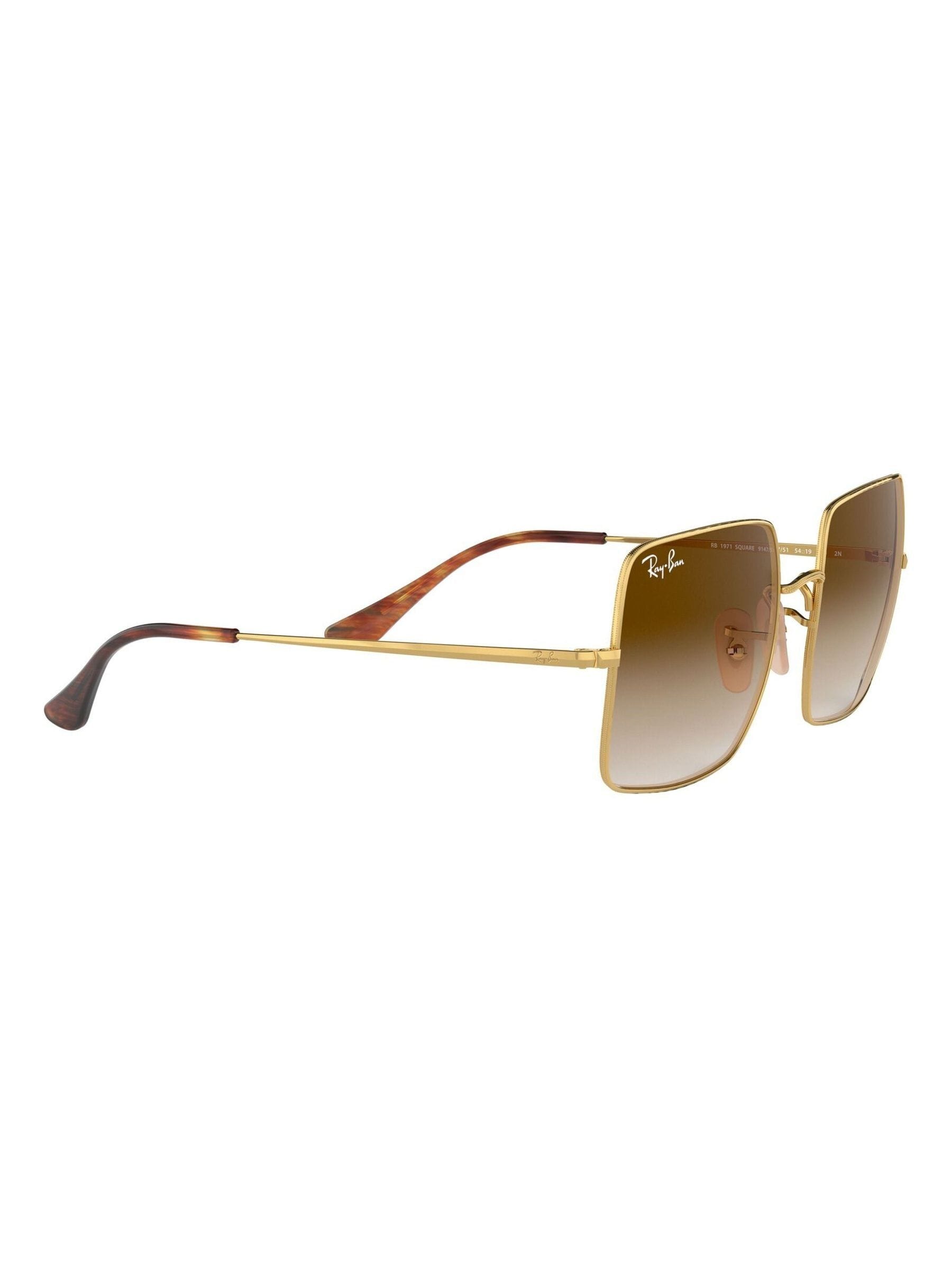 Ray-Ban Square 1971 Classic Sunglasses - Gold - Metal - Image 3