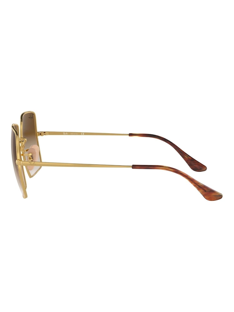 Ray-Ban Gold Square Sunglasses - Image 12 of 12