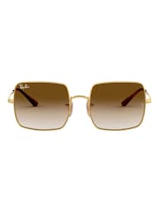 Ray-Ban Gold Square Sunglasses - Image 2 of 12