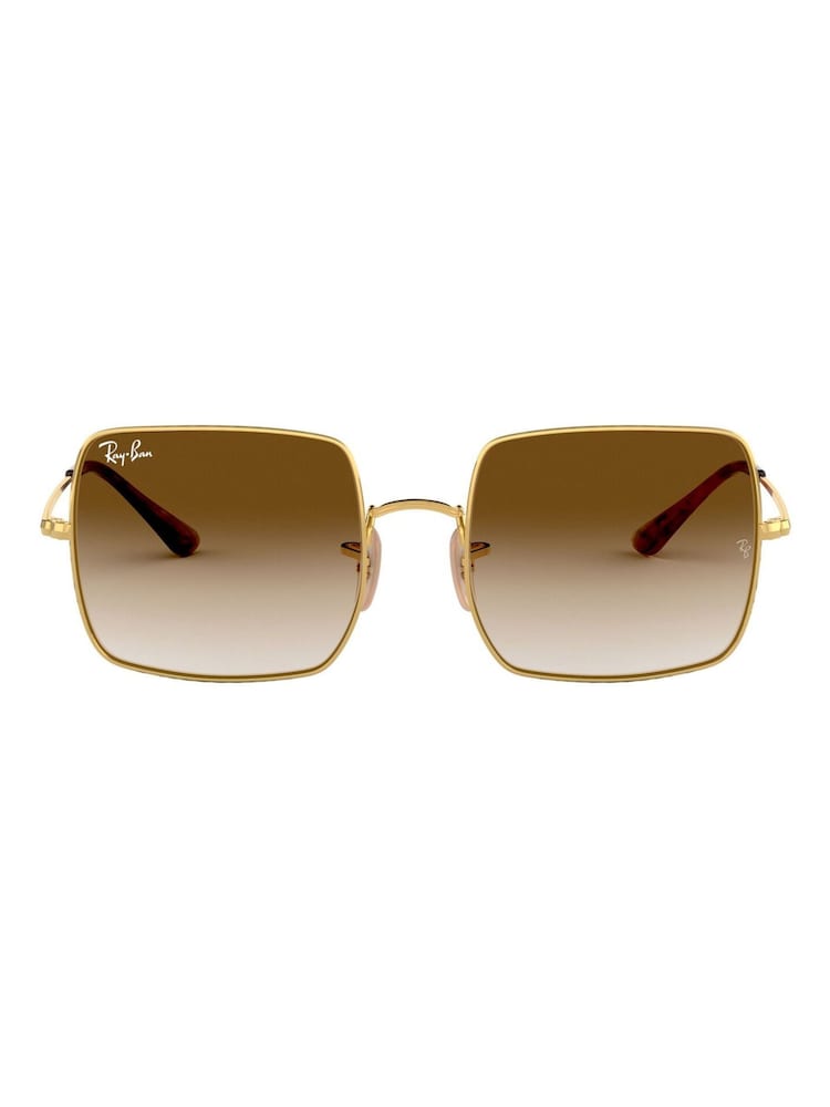 Ray-Ban Gold Square Sunglasses - Image 2 of 12