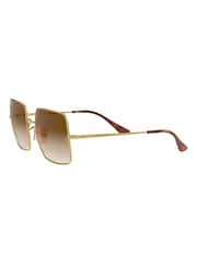 Ray-Ban Gold Square Sunglasses - Image 5 of 12