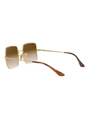 Ray-Ban Gold Square Sunglasses - Image 8 of 12