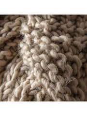 Gallery Home Natural Moss Chunky Knitted Throw - Image 2 of 5