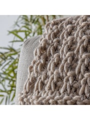 Gallery Home Natural Moss Chunky Knitted Throw - Image 3 of 5