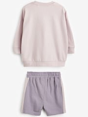 Lilac Purple Long Sleeve Top and Shorts Set (3mths-7yrs) - Image 6 of 6