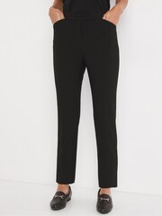 JD Williams Black Short Length Magisculpt Tapered Trousers - Image 1 of 3