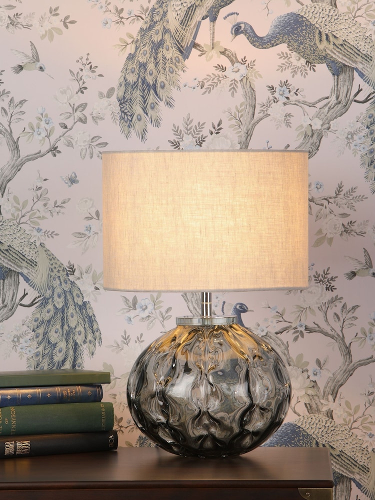 Laura Ashley Grey Elderdale Complete Table Lamp - Image 1 of 5
