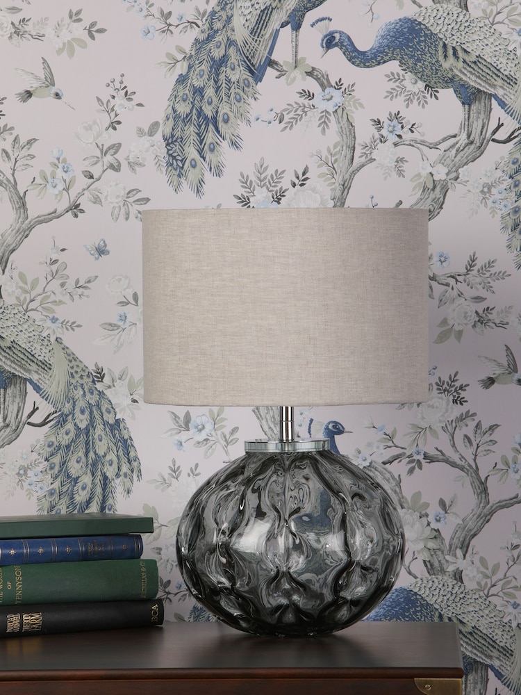Laura Ashley Grey Elderdale Complete Table Lamp - Image 2 of 5