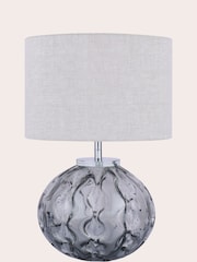 Laura Ashley Grey Elderdale Complete Table Lamp - Image 4 of 5