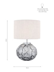 Laura Ashley Grey Elderdale Complete Table Lamp - Image 5 of 5