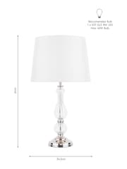 Laura Ashley Clear Bradshaw Complete Table Lamp - Image 6 of 6