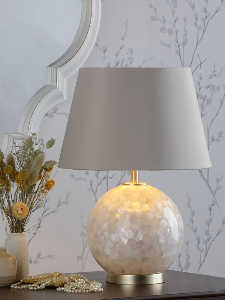 Laura Ashley Cream Mathern Complete Table Lamp - Image 1 of 4