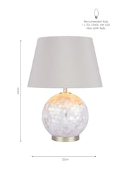 Laura Ashley Cream Mathern Complete Table Lamp - Image 4 of 4