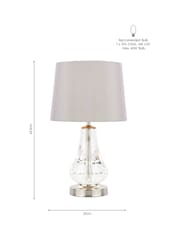 Laura Ashley Clear Humby Touch Complete Table Lamp - Image 4 of 4