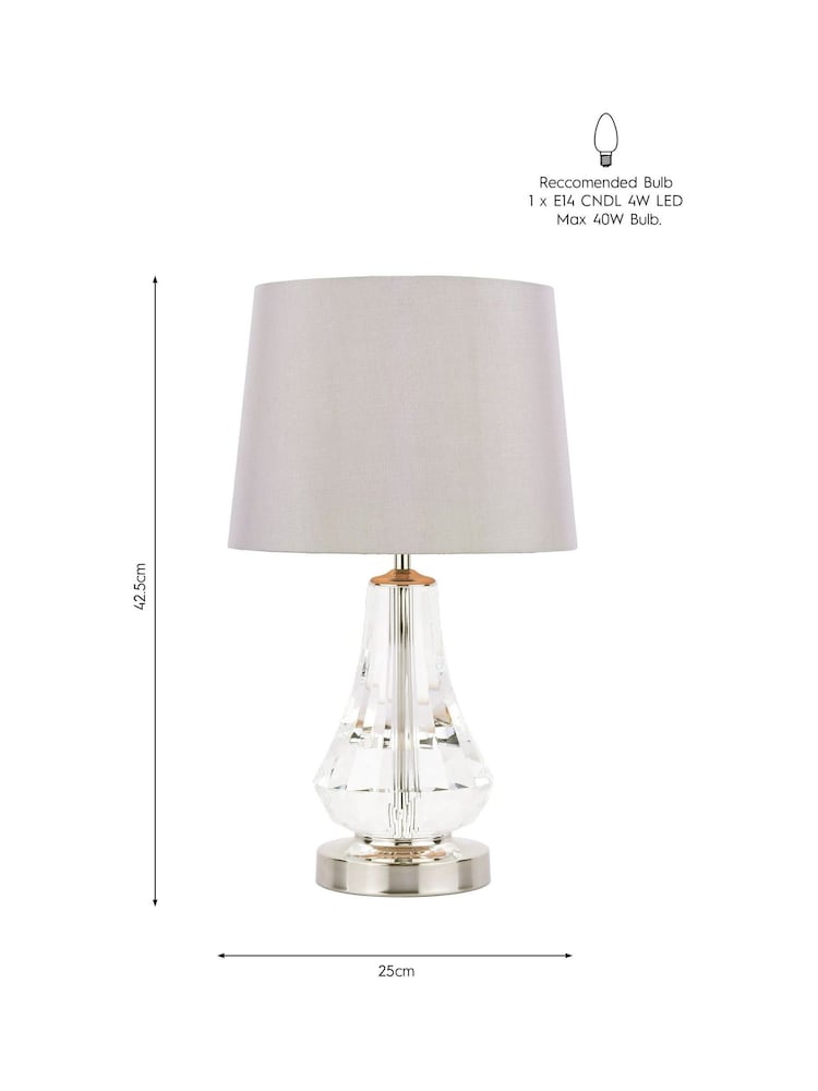 Laura Ashley Clear Humby Touch Complete Table Lamp - Image 4 of 4