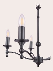 Laura Ashley Black Ludchurch 5 Light Chandelier - Image 5 of 6