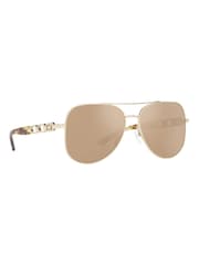 Michael Kors Gold Chianti Sunglasses - Image 1 of 12