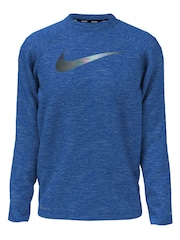 Nike Blue Sun Safe Hydroguard Long Sleeve Rash Vest - Image 1 of 3