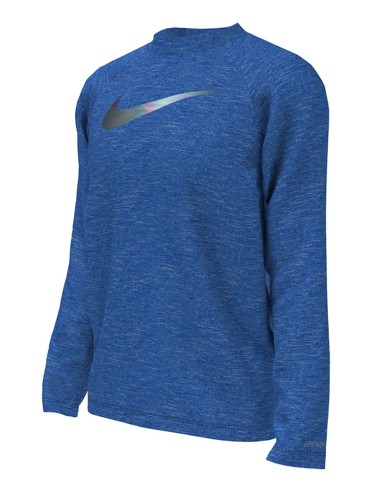 Nike Blue Sun Safe Hydroguard Long Sleeve Rash Vest - Image 3 of 3