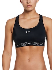 Nike Black Logo Tape Racerback Bikini Top - Image 1 of 4