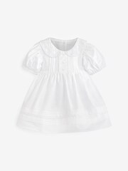 White Woven Collared Prom Dress (0mths-2yrs) - Image 4 of 5
