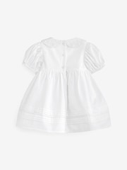 White Woven Collared Prom Dress (0mths-2yrs) - Image 5 of 5