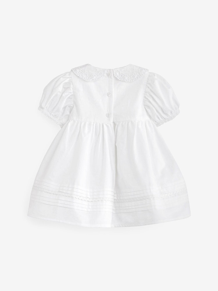 Weiß - Gewebtes Ballkleid mit Kragen (0M.–2J.) - Bild 5 von 5 Weiß - Gewebtes Ballkleid mit Kragen (0M.–2J.) - Bild 5 von 5
