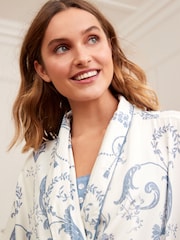 Laura Ashley Blue Dressing Gown - Image 6 of 7
