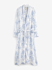 Laura Ashley Blue Dressing Gown - Image 7 of 7