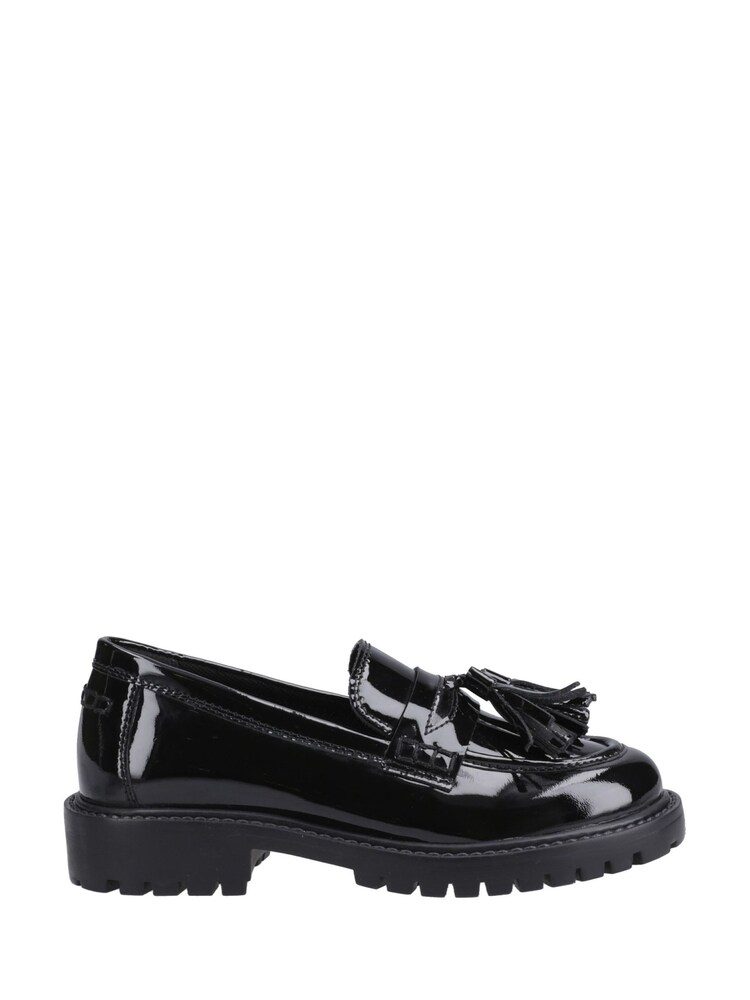 Hush Puppies Black Patent Abigail Senior School Shoes - Image 1 of 4 Hush Puppies Black Patent Abigail Senior School Shoes - Image 1 of 4