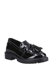 Hush Puppies Black Patent Abigail Senior School Shoes - Image 2 of 4