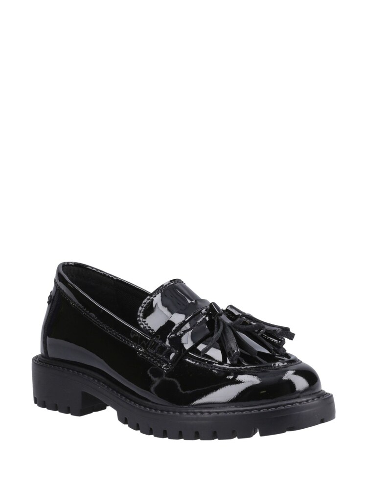 Hush Puppies Black Patent Abigail Senior School Shoes - Image 2 of 4 Hush Puppies Black Patent Abigail Senior School Shoes - Image 2 of 4