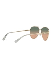 Coach Cd474 Pilotensonnenbrille, Gold - Bild 12 von 12
