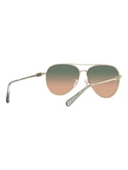 Coach Cd474 Pilotensonnenbrille, Gold - Bild 5 von 12