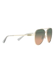 Coach Cd474 Pilotensonnenbrille, Gold - Bild 6 von 12