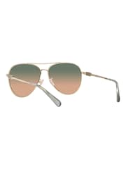 Coach Cd474 Pilotensonnenbrille, Gold - Bild 8 von 12