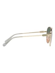 Coach Cd474 Pilotensonnenbrille, Gold - Bild 9 von 12