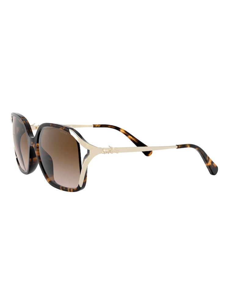Coach Brown L1116 Round Sunglasses - Image 12 of 12