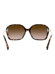 Coach Brown L1116 Round Sunglasses - Image 4 of 12