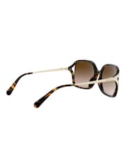 Coach Brown L1116 Round Sunglasses - Image 5 of 12