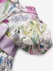 Laura Ashley Multi Floral Girls Pointon Fields Taffeta Floral Prom Dress - Image 11 of 12