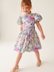 Laura Ashley Multi Floral Girls Pointon Fields Taffeta Floral Prom Dress - Image 3 of 12