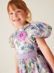 Laura Ashley Multi Floral Girls Pointon Fields Taffeta Floral Prom Dress - Image 4 of 12