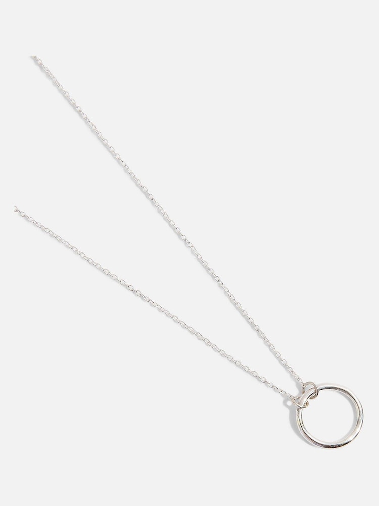 Accessorize Sterling Silver Perfect Circle Necklace - Image 1 of 1